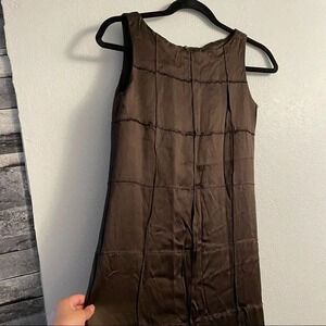 Rare 90’s Gianni brown shift dress
